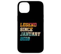 Légende de 8 Ans Depuis Janvier 2018 Vintage 8e Anniversaire Coque pour iPhone 14 Plus