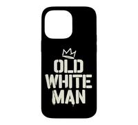 Légende de Super-héros Masculine ironique d'un Vieil Homme Blanc Coque pour iPhone 14 Pro Max