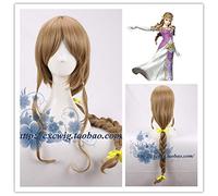 Légende de Zelda Twilight Princess Cosplay perruque marron doré tresses 2 style postiche Anime Costume jeu de rôle perruque Pelucas + perruque C marron