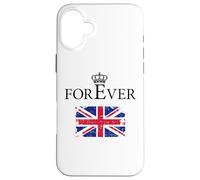 Légende d'Elizabeth II pour Toujours : Reine, Couronne Britannique, Angleterre Coque pour iPhone 16 Plus