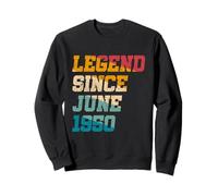 Légende depuis juin 1950 : 75 ans, drôle, rétro, 75e anniversaire Sweatshirt