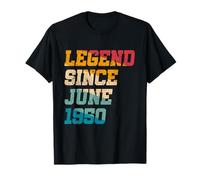Légende depuis juin 1950 : 75 ans, drôle, rétro, 75e anniversaire T-Shirt