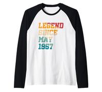 Légende depuis mai 1957 : 68 ans drôle, rétro, 68e anniversaire Manche Raglan