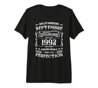 Légende Depuis Septembre 1992 34e Anniversaire déco Cadeau T-Shirt Haut de Gamme