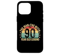 Légende du 90e anniversaire pour Cool Dad the Man the Myth Sunset Coque pour iPhone 16 Pro Max
