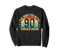 Légende du 90e anniversaire pour Cool Dad the Man the Myth Sunset Sweatshirt