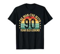 Légende du 90e anniversaire pour Cool Dad the Man the Myth Sunset T-Shirt