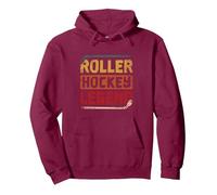Légende du Roller Hockey Sweat à Capuche, Unisexe pour Adultes, Marron, M