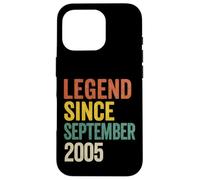 Légende du Style Vintage Depuis Septembre 2005, Anniversaire rétro Coque pour iPhone 16 Pro