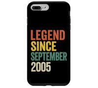 Légende du Style Vintage Depuis Septembre 2005, Anniversaire rétro Coque pour iPhone 7 Plus/8 Plus