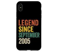 Légende du Style Vintage Depuis Septembre 2005, Anniversaire rétro Coque pour iPhone XS Max