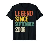Légende du Style Vintage Depuis Septembre 2005, Anniversaire rétro T-Shirt