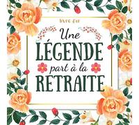 Légende Retraite: livre d'or depart collegue Travail , cadeau depart retraite humoristique , Alternative carte depart collegue , cadeau femme homme , à compléter de messages et photos