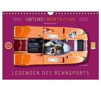Légendes de la course automobile Voitures de sport historiques 1960-1975, Version française (Calendrier mural 2026 DIN A4 portrait), Calendrier CALVENDO mensuel