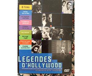 Légendes d'Hollywood 8 films l'adieu aux armes, La joyeuse suicidée, La dame du vendredi, L'homme de la rue, Le criminel, Maiage royale, Plus fort que le diable, L'homme au bras d'or