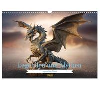 Légendes et mythes - Animaux légendaires, Version française (Calendrier mural 2026 DIN A3 portrait), Calendrier CALVENDO mensuel