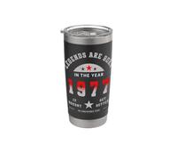 Légendes nées en 1977 Anniversaire Vintage Rétro Style Gobelet isotherme en acier inoxydable double paroi