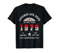 Légendes nées en 1979 Année Vintage Anniversaire Rétro T-Shirt