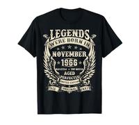 Légendes : Nous Sommes nés en 1966. Cadeaux d'anniversaire pour Hommes, Novembre T-Shirt