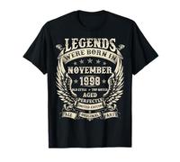 Légendes : Nous Sommes nés en 1998. Cadeaux d'anniversaire pour Hommes, Novembre T-Shirt