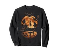 Légendes sous la Pleine Lune créatures paranormales scène Nocturne Sweatshirt