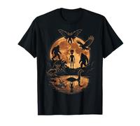 Légendes sous la Pleine Lune créatures paranormales scène Nocturne T-Shirt