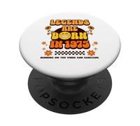 Legends are Born in 1975 Retro Vintage 70s Vibes Design PopSockets PopGrip Adhésif