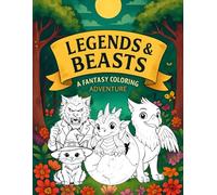 Legends & Beasts: A Fantasy Coloring Adventure Book: Unicorns, Dragons, Dwarves, and Magical Creatures from a World of Wonder