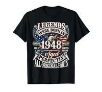 Legends Born in 1948 Vintage Patriotic Eagle 78th Birthday T-Shirt