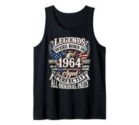 Legends Born in 1964 Vintage Patriotic Eagle 62nd Birthday Débardeur