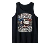 Legends Born in 1980 Vintage Patriotic Eagle 46th Birthday Débardeur