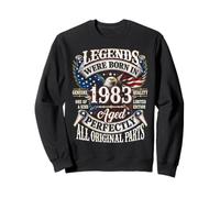 Legends Born in 1983 Vintage Patriotic Eagle 43rd Birthday Sweatshirt