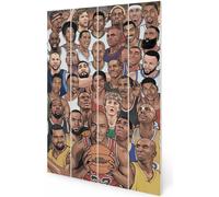 Legends Collection - Panneau "Basketball's Greatest", en bois PM11862 (taille unique) (Coloré)