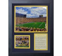 Legends Never Die Collage Photo encadré du Stade de l'Université du Michigan The Big House, 27,9 x 35,6 cm
