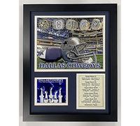 Legends Never Die Dallas Cowboys Super Bowl Championship Rings Collectible | Collage Photo encadré Décoration Murale - 30,5 x 38,1 cm (11573U), Blanc