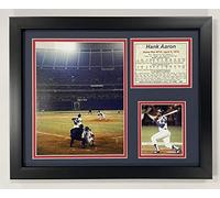 Legends Never Die Hank Aaron 715th Photo encadrée en couleur 28 x 35 cm
