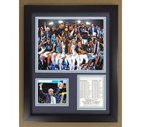 Legends Never Die NCAA North Carolina Tar Heels 2016-2017 National Champions Photo encadrée double passe-partout 30,5 x 38,1 cm