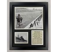 Legends Never Die Secretariat 1973 Triple Crown Winner Collectible | Collage photo encadré Décoration murale - 30,5 x 38,1 cm
