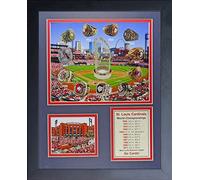 Legends Never Die St Louis Cardinals World Series Cadre photo collage bagues et championnats 27,9 x 35,6 cm