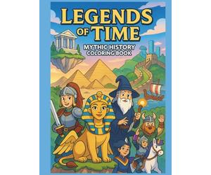 Legends of Time: Mythic History Coloring Book: 90 Fantasy Scenes from Ancient Civilizations & Timeless Legends for All Ages Relaxation