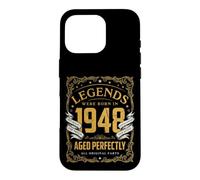 Legends Were Born in 1948 Cadeaux d'anniversaire rétro pour Homme et Femme Coque pour iPhone 16 Pro