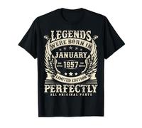 Legends Were Born in 1957 69th Bday Gifts for Men Janvier T-Shirt