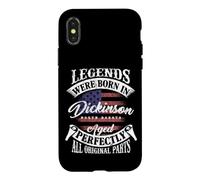 Legends Were Born in Dickinson North Dakota Birthday Coque pour iPhone X/XS