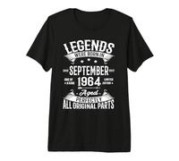Legends Were Born in September 1964 62nd Birthday 62 yrs Old T-Shirt Haut de Gamme