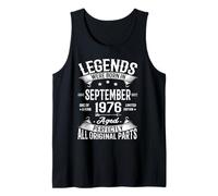 Legends Were Born in September 1976 50th Birthday 50 yrs Old Débardeur