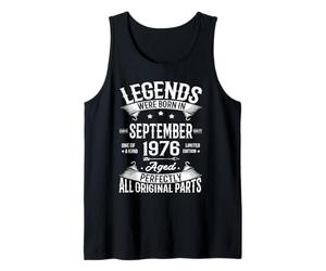 Legends Were Born in September 1976 50th Birthday 50 yrs Old Débardeur
