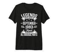 Legends Were Born in September 1983 43rd Birthday 43 yrs Old T-Shirt Haut de Gamme