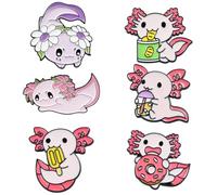LEGENTLISUR 6-9 Pièces Broche En Alliage Émaillé Épingle En Émail Animalier Broche En Émail De Dessin Animé Convient Aux Sacs à Dos Vêtements Chapeaux Accessoires Badges Et Cadeaux