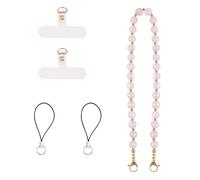 LEGENTLISUR Bracelet de poignet pour téléphone portable avec perles - Avec languette de maintien et passants en nylon - Appels mains libres, Pierre précieuse