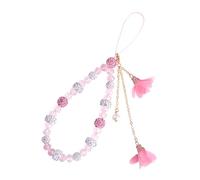 LEGENTLISUR Bracelet de téléphone portable avec perles anti-perte pour téléphone portable, mains libres, chaînes pour clés de voiture, portefeuille, téléphone portable, Verre